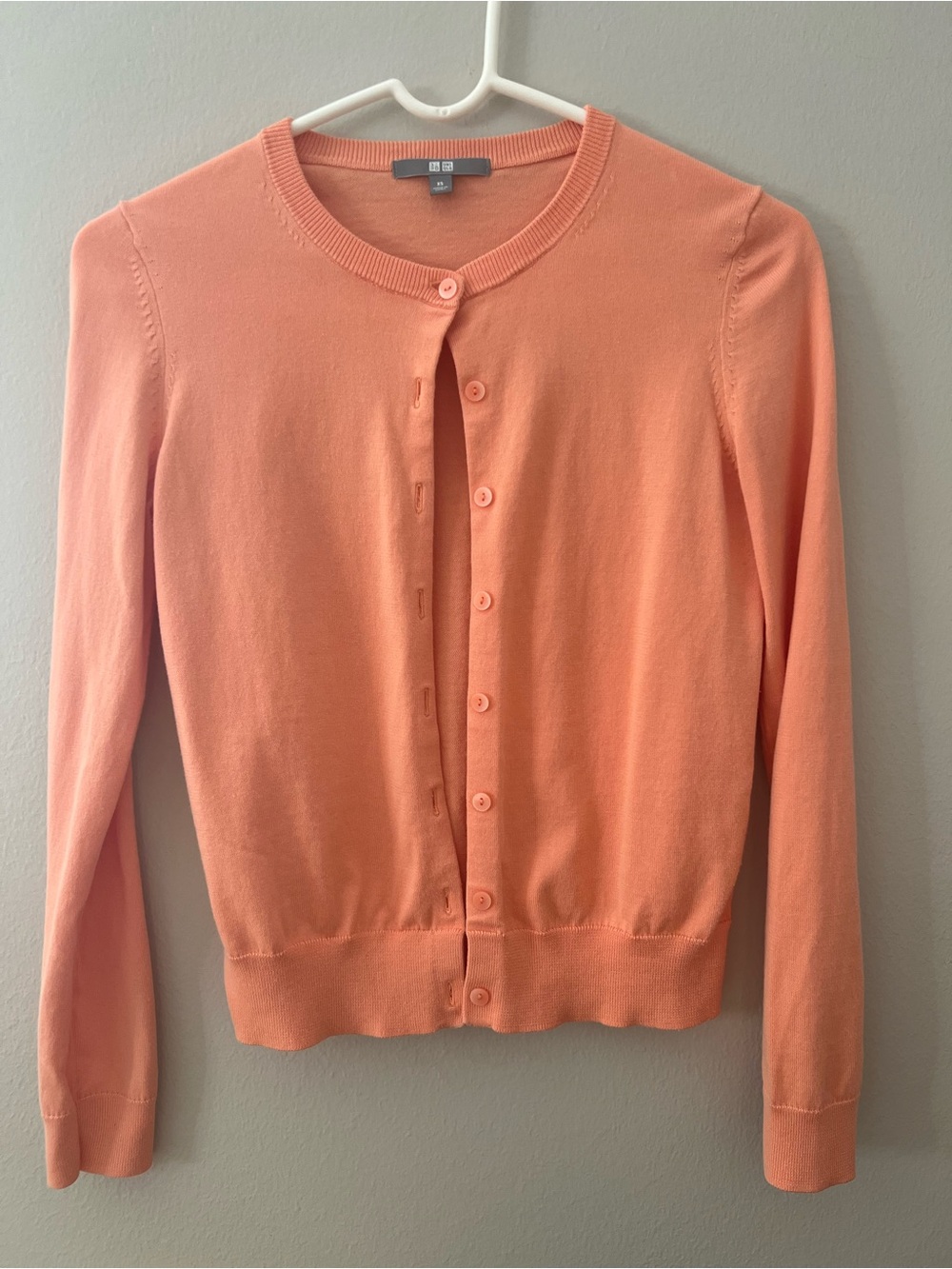 Uniqlo Peach Cotton Cardigan
